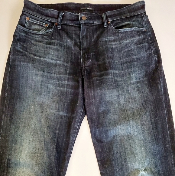 Lucky Brand Men's Blue Vintage Straight Jeans Size W34xL32 - Picture 4 of 11